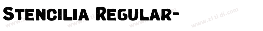 Stencilia Regular字体转换